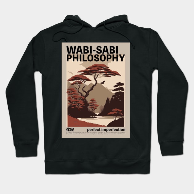 Japanese Landscape - Perfect Imperfection - Wabi Sabi Hoodie by SallySunday